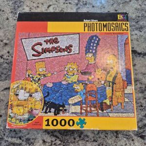 Photomosaics, Robert Silvers The Simpsons Family Breakfast 1000 pc Jigsaw Puzzle